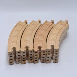 20 x Genuine Thomas Wooden Tracks 6.5 " Curved Tracks Thomas & Friends Engine